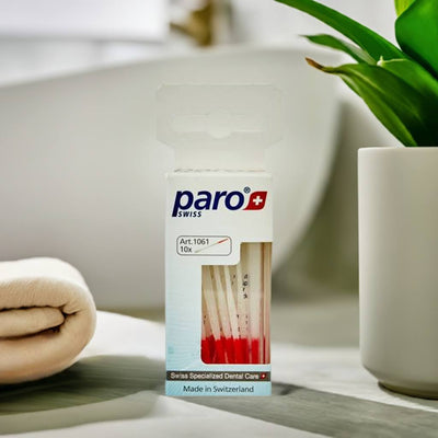 Paro Brush Dental Floss Toothpicks Velvety Soft 10'S - image