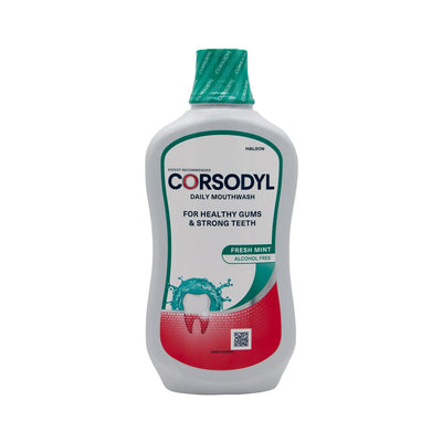 Corsodyl Antibacterial Mouthwash Alcohol Free Freshmint 500ml - image