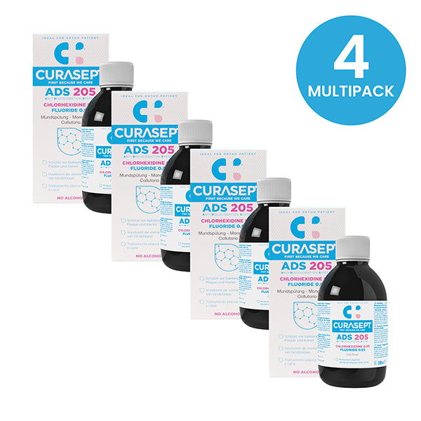 Curasept 0.05% Mouthwash 200ml - Multipack of 4