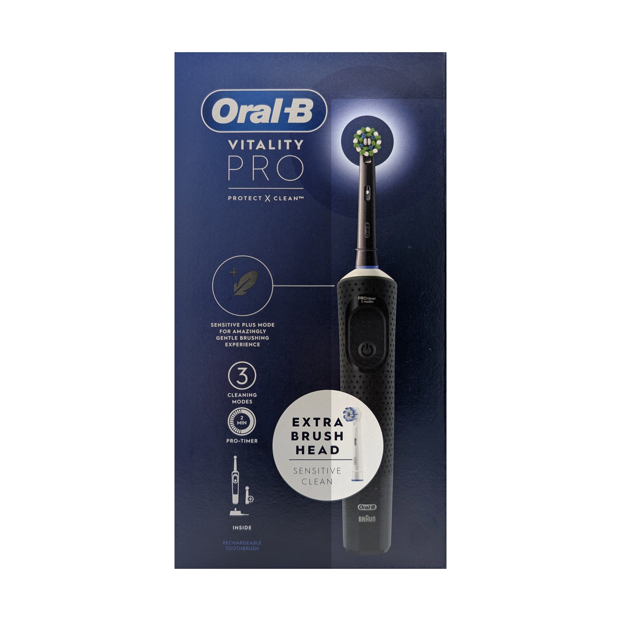 Oral-B Vitality Pro Black Protect X Clean Electric Brush