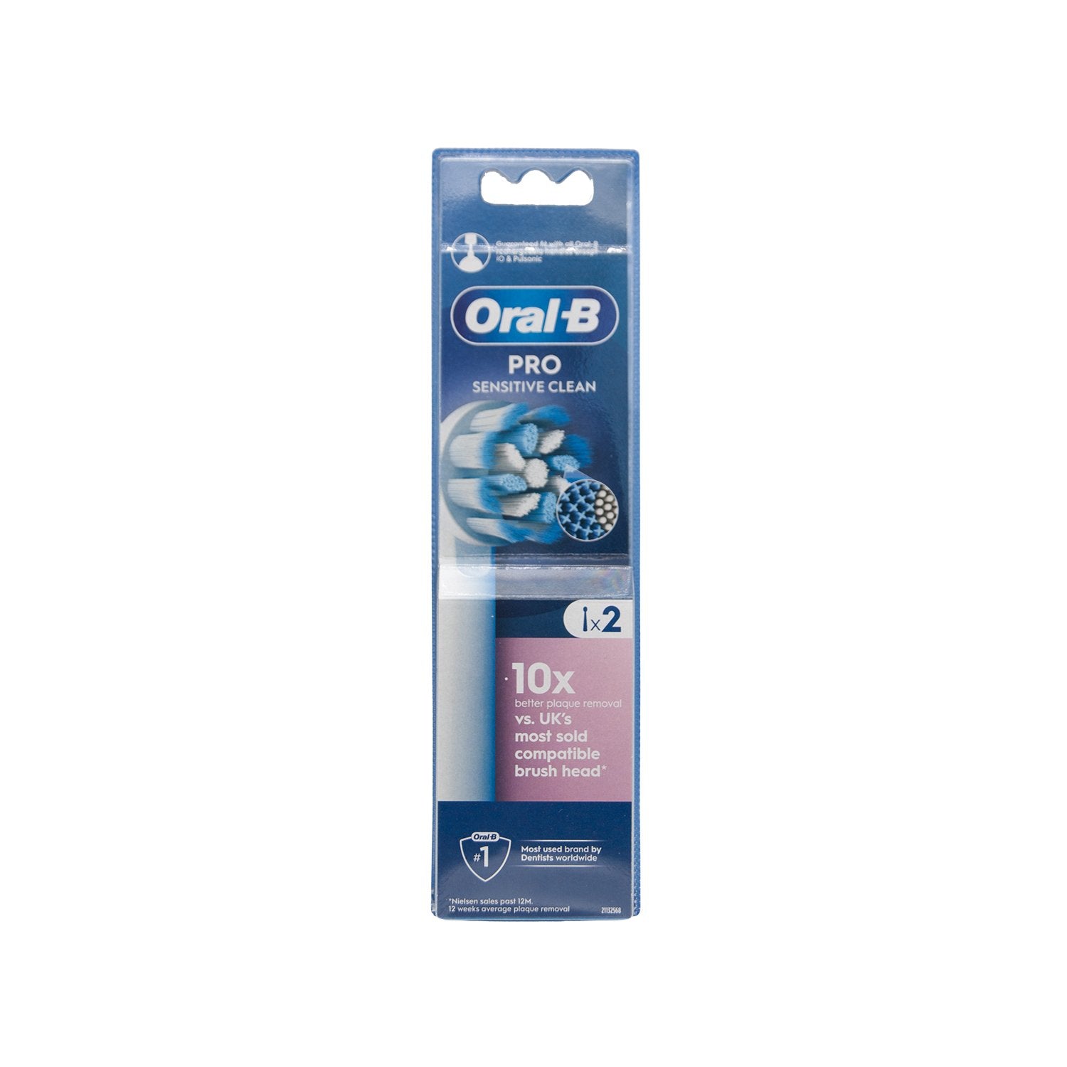 Oral B Toothbrush Replacement Heads Sensitive Clean 2's - image