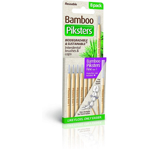 BAMBOO Piksters Interdental Brushes 8-pack