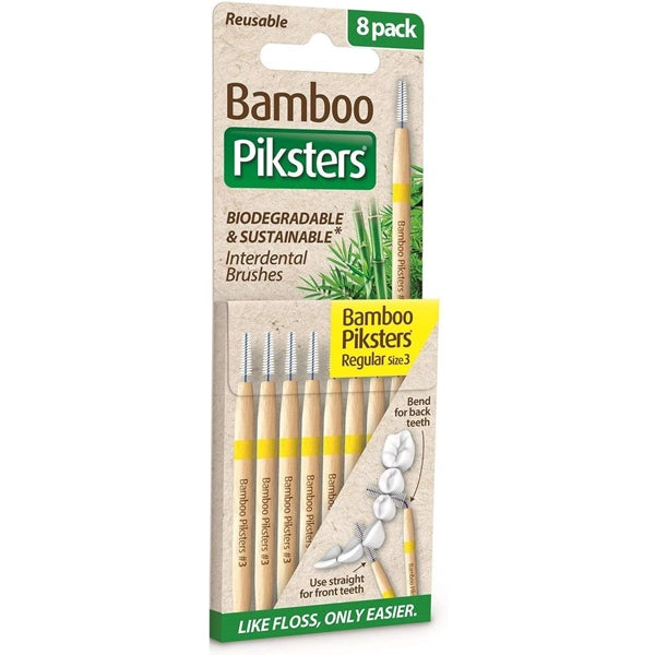 BAMBOO Piksters Interdental Brushes 8-pack