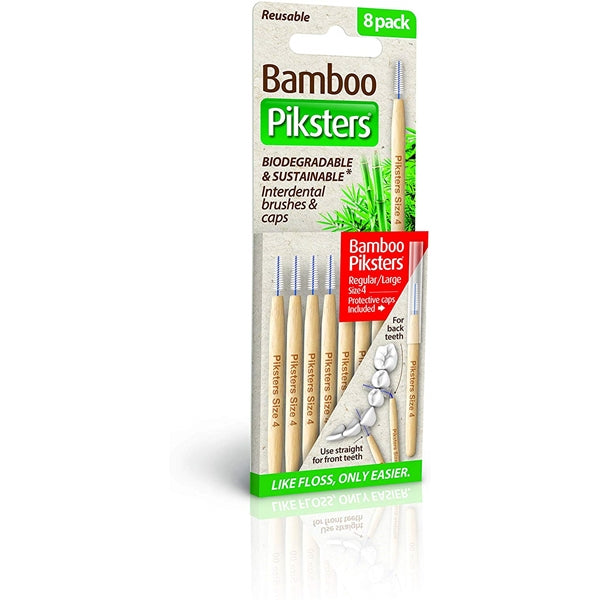 BAMBOO Piksters Interdental Brushes 8-pack