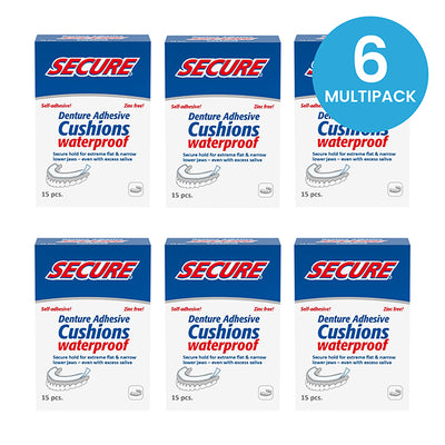 SECURE Denture Adhesive Strips 15's - Multipack of 6
