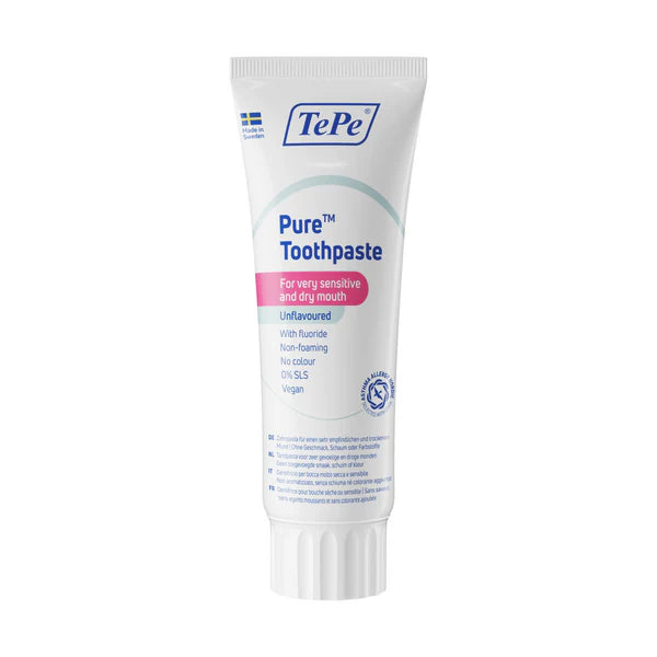 TePe Pure Toothpaste, Unflavoured (75ml)