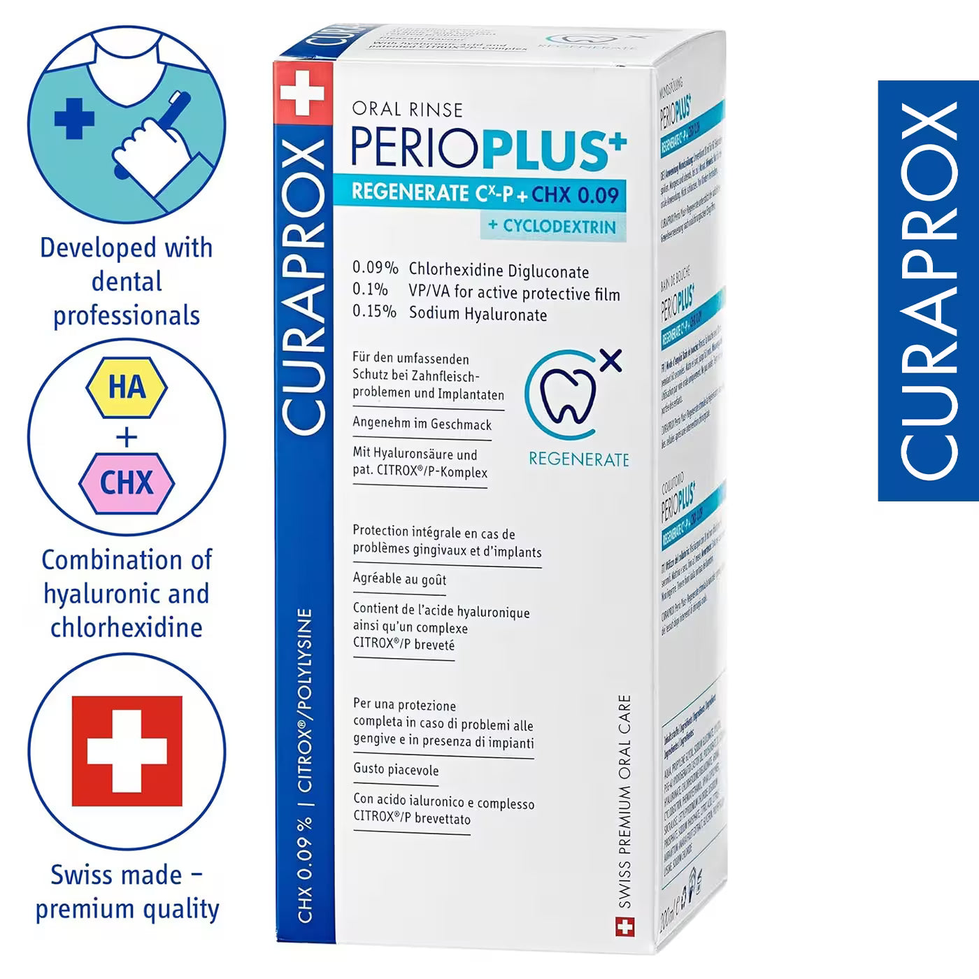 Curaprox Perio Plus+ 0.09% Mouthwash (200ml)