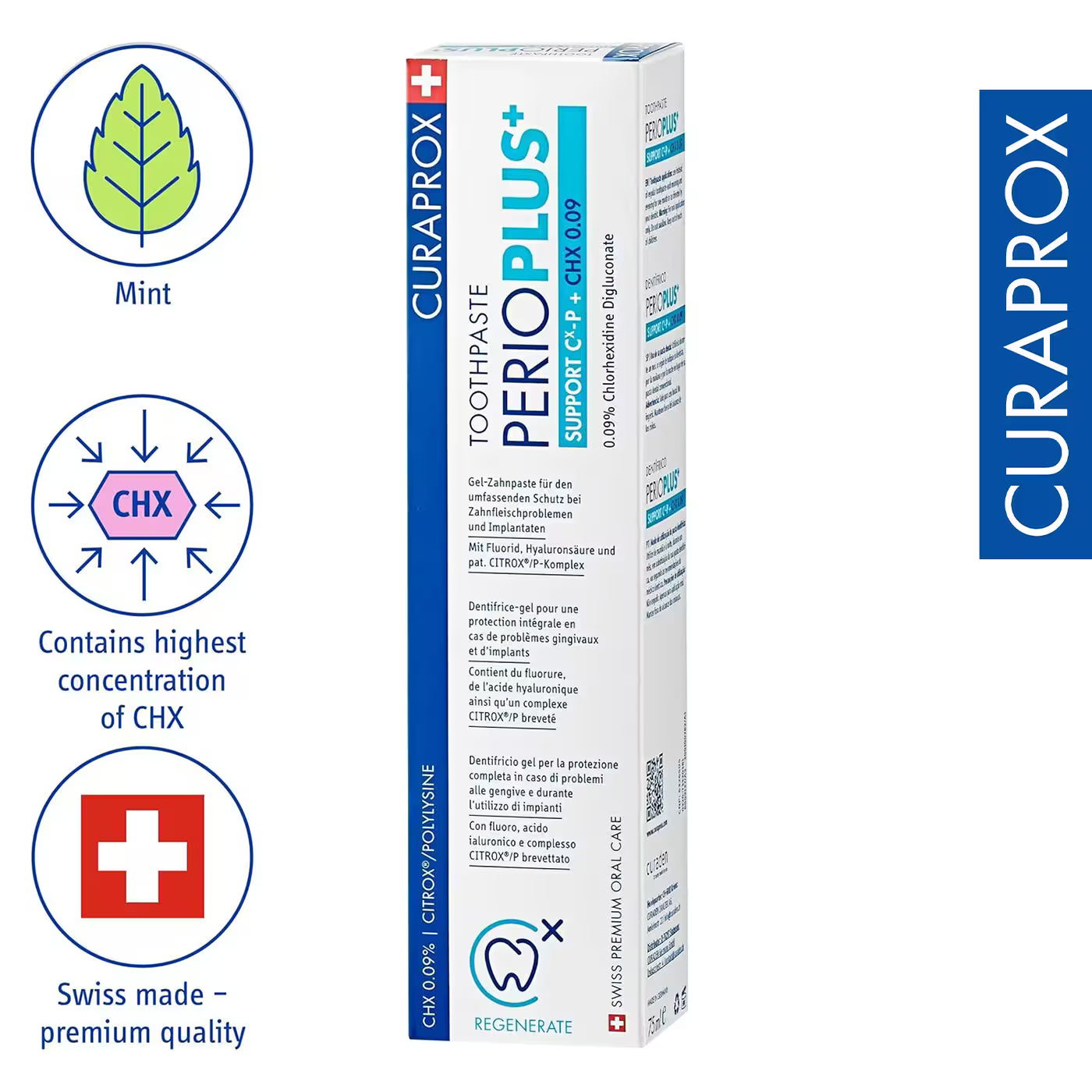 Curaprox Perio Plus Support Toothpaste 0.09% (75ml)
