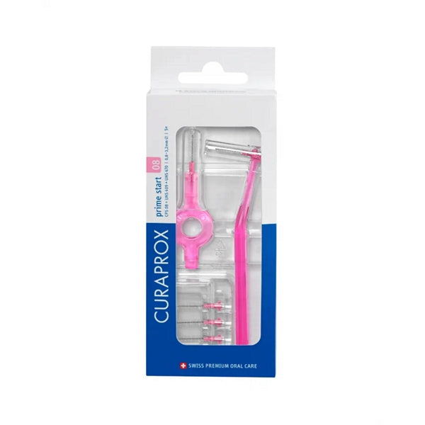 Curaprox CPS PRIME Interdental Brushes Starter Kit - 2 Handles, 5 Brushes
