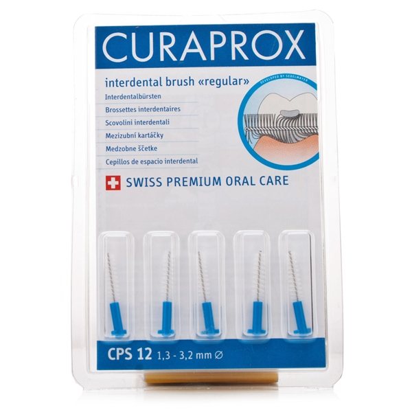 Curaprox Interdental Brushes Regular 5-pack CPS12 - Blue - 1.3mm additional image