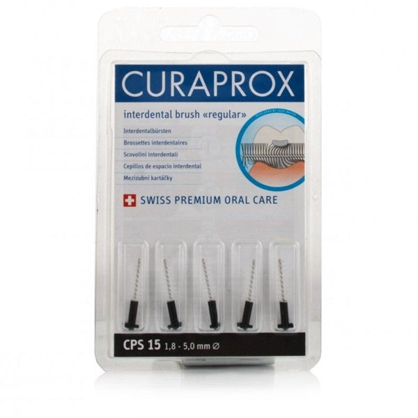 Curaprox Interdental Brushes Regular 5-pack CPS15 - Black - 1.8mm additional image