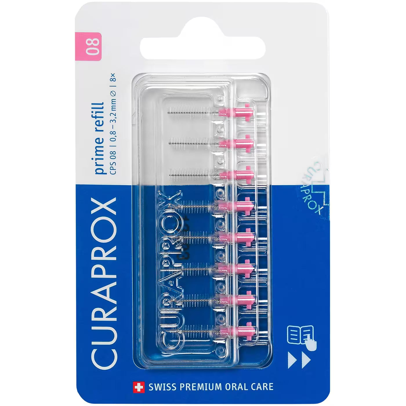 Curaprox CPS Prime Interdental Brushes Refill (8 Pack)