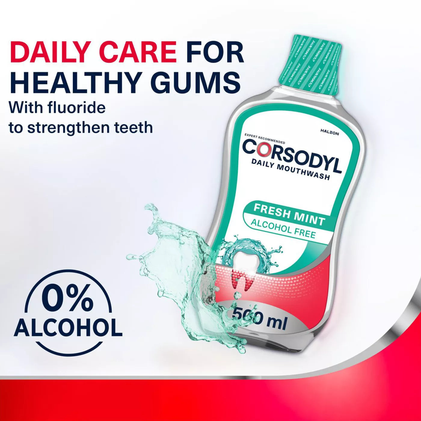 Corsodyl Freshmint Mouthwash (500ml)