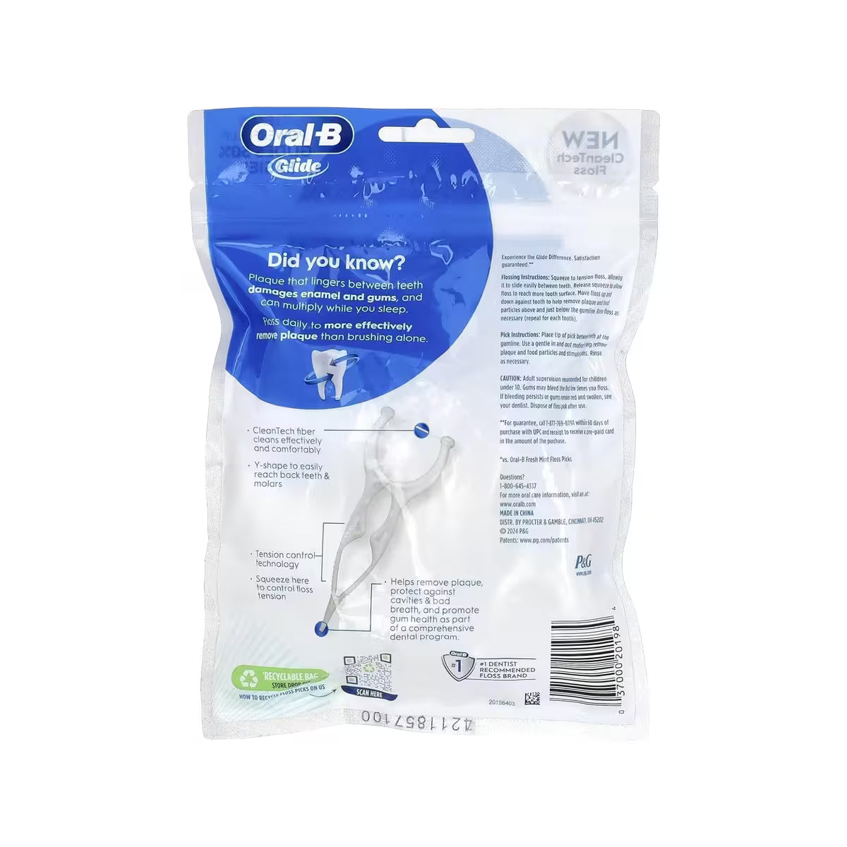 Oral-B Glide Floss Picks (30 Pack)