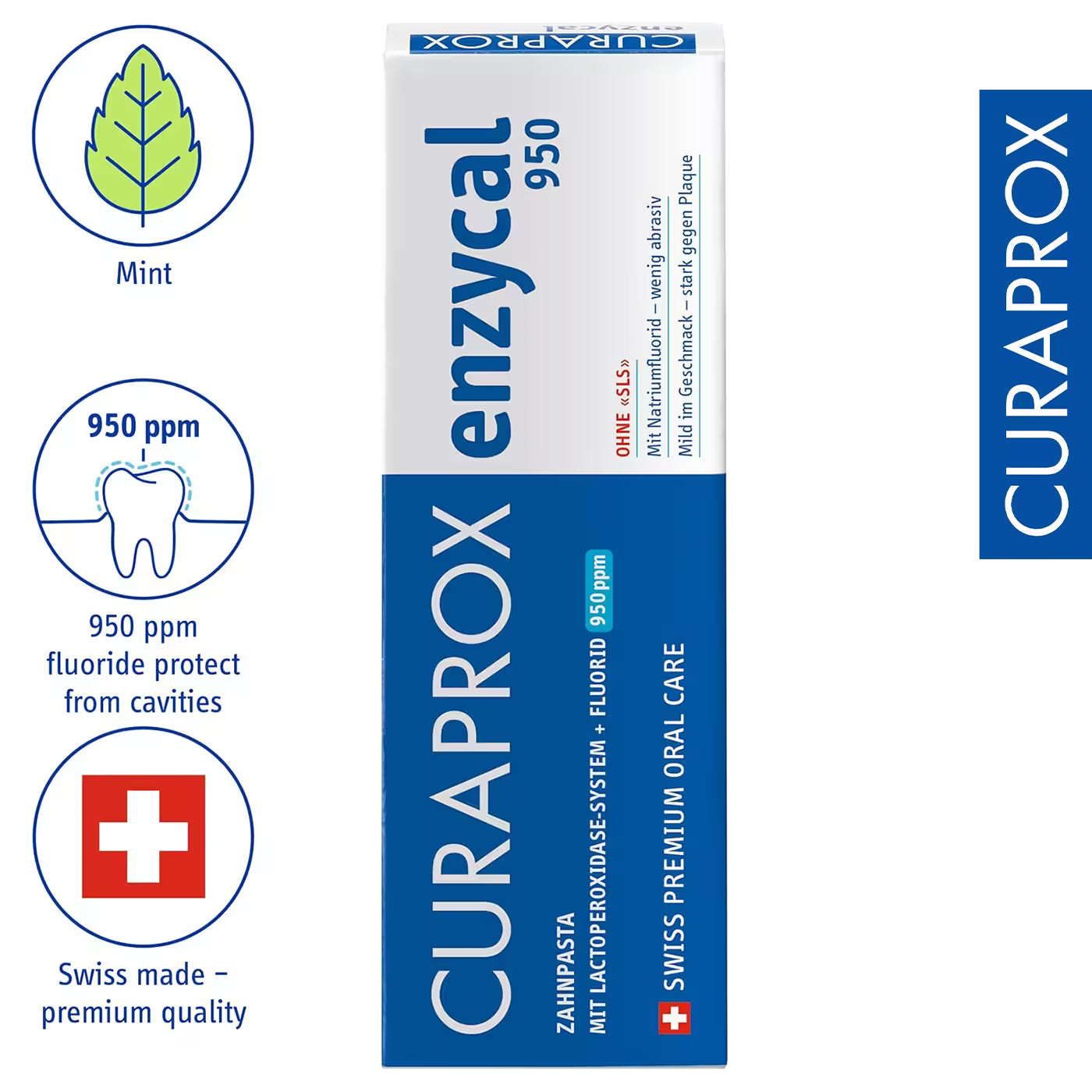 Curaprox Enzycal Toothpaste 950ppm (75 ml)