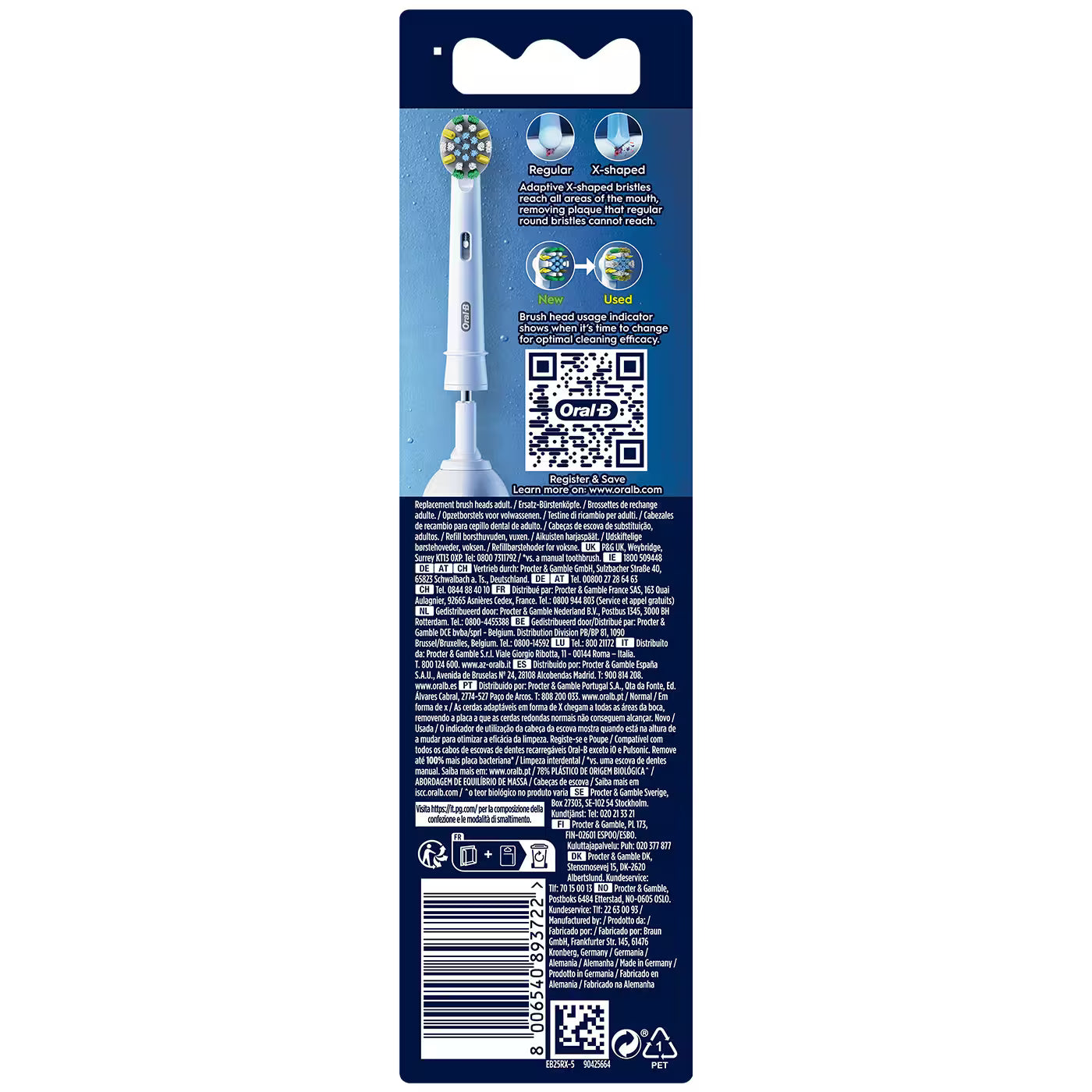 Oral-B Pro FlossAction Replacement Heads 4 Pack