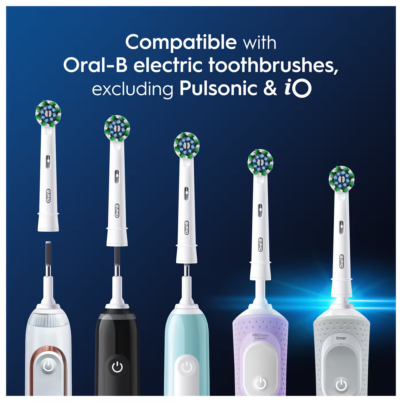 Oral-B Pro Cross Action Replacement Heads 4 Pack