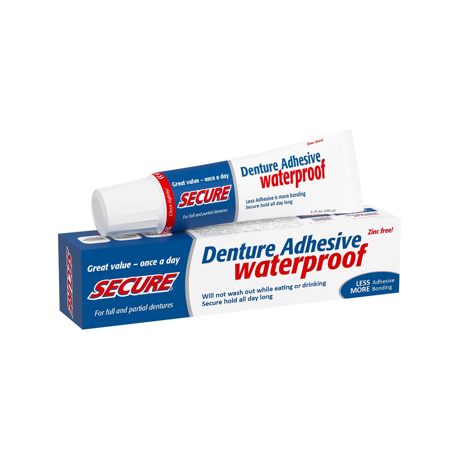 Secure Denture Adhesive waterproof - image