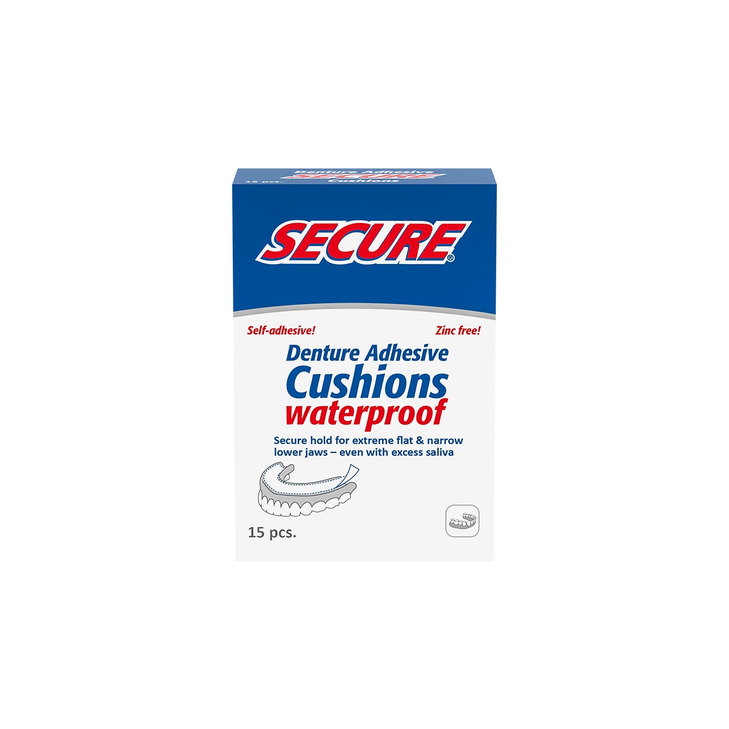SECURE Denture Adhesive Strips 15's - image