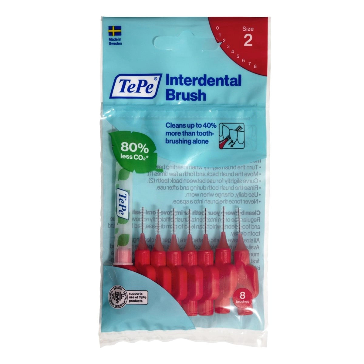 TePe Original Interdentals 8-Pack Red - 0.5mm image