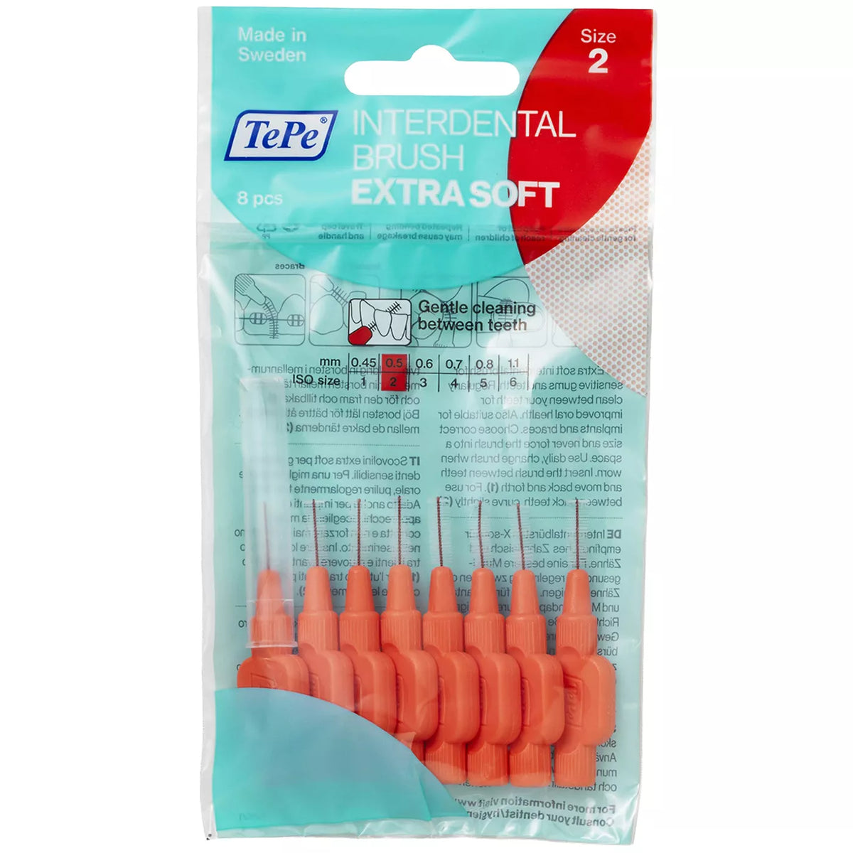 TePe Extra Soft Interdental Brushes 8 Pack