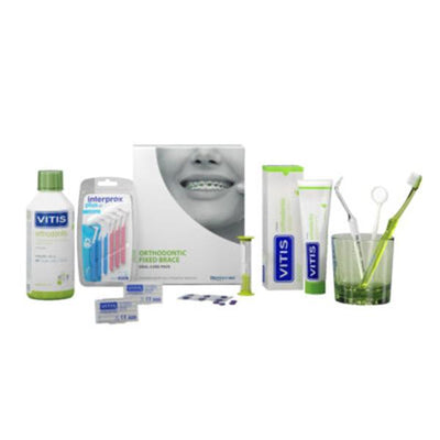 VITIS Orthodontic Mouthwash, Toothpaste, Toothbrushes - Bond Up Pack - image