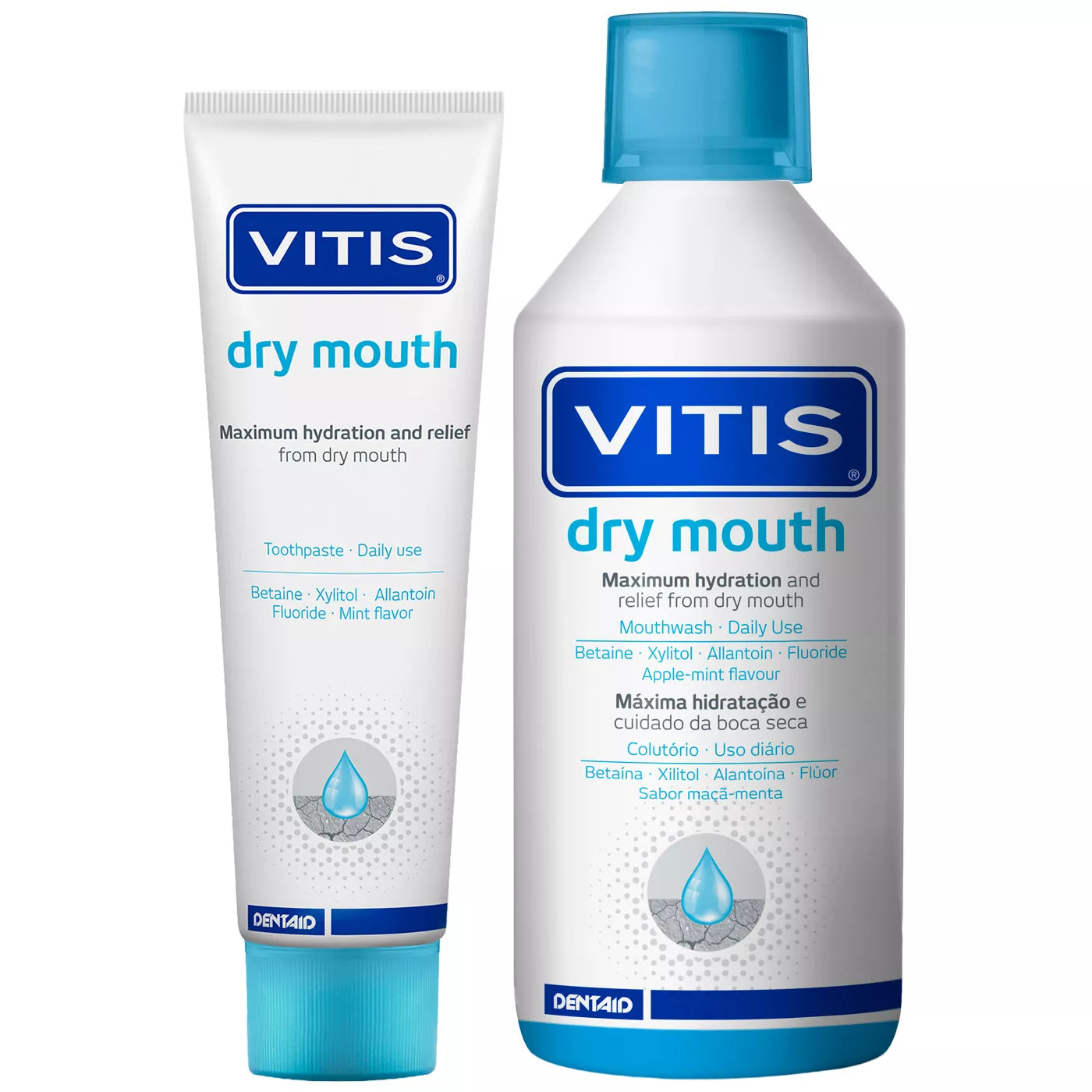 VITIS Dry Mouth Toothpaste & Mouthwash Bundle