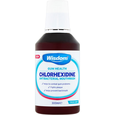 Wisdom Chlorhexidine Mouthwash Mint 300ml - image