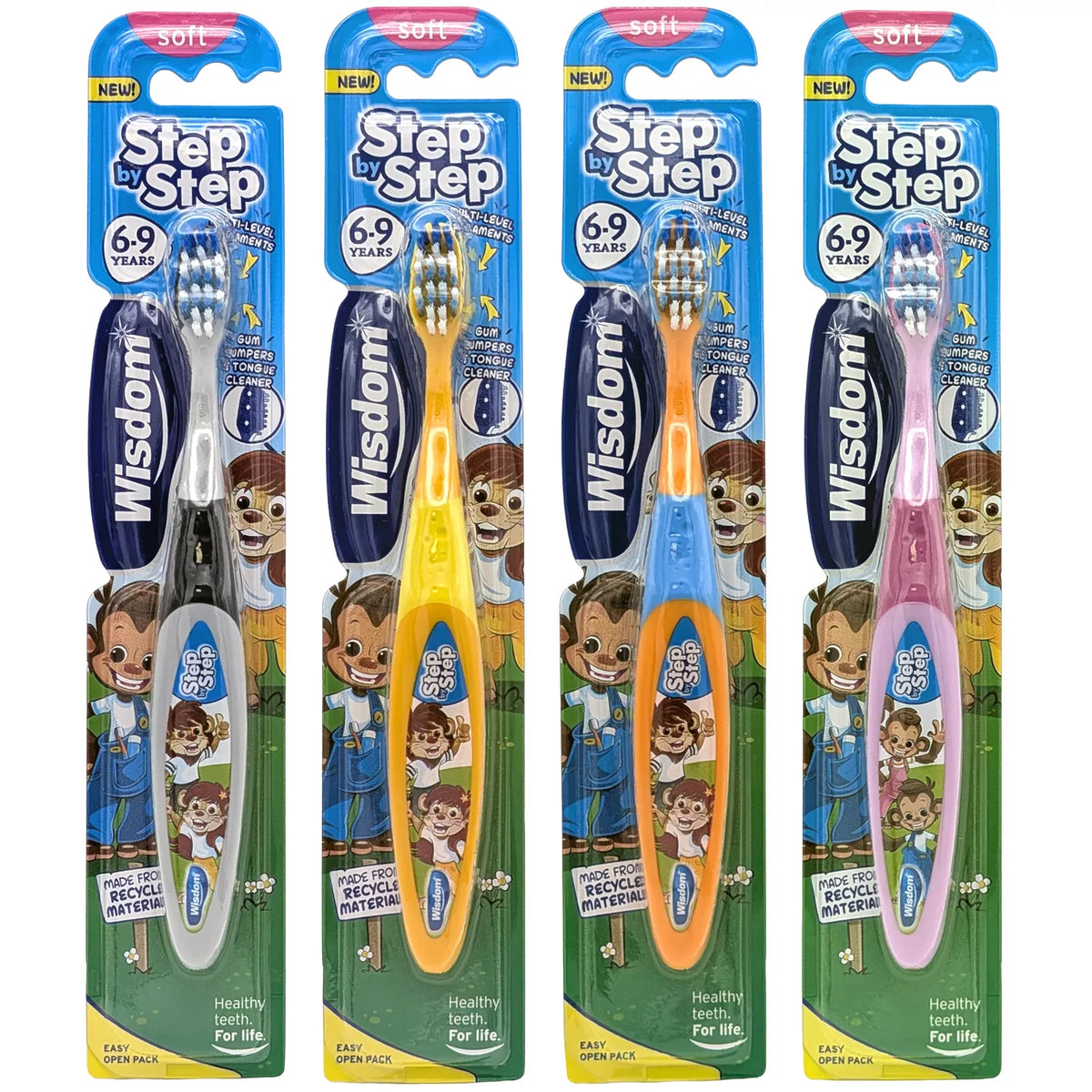 Wisdom Step by Step Kids Toothbrush 6-8 Years
