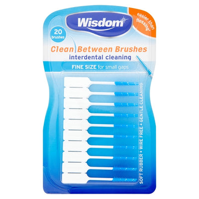 Wisdom Clean Between Interdental Brushes | Dental Toothpicks Blue - Fine image