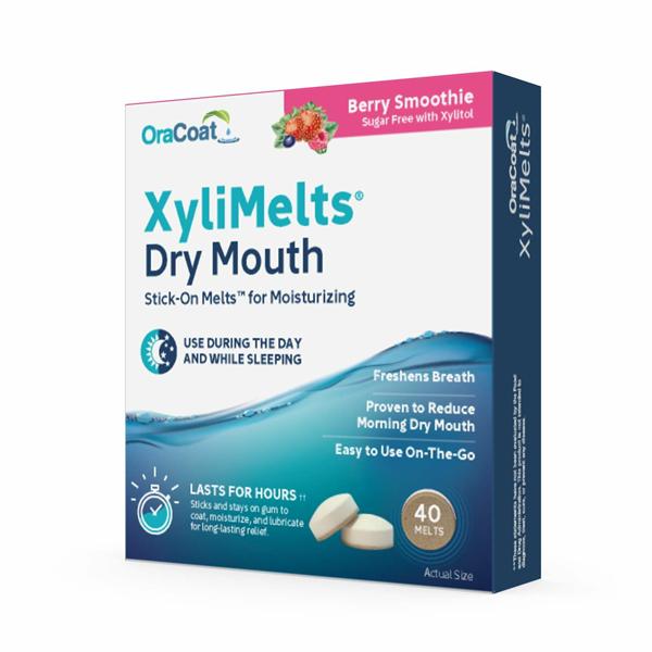 XyliMelts (40) dry mouth relief product | Berry Smoothie Flavour - image