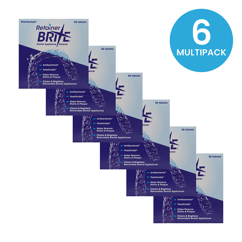 Retainer Brite Cleaning Tablets (36) Multipack of 6