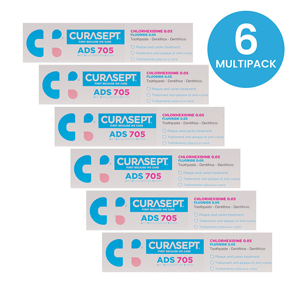 Curasept Toothpaste 0.05% 75ml - Multipack of 6