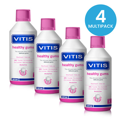 VITIS Gingival Mouthwash 500ml - Multipack of 4