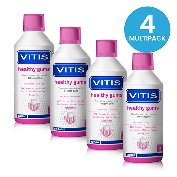 VITIS Gingival Mouthwash 500ml - Multipack of 4
