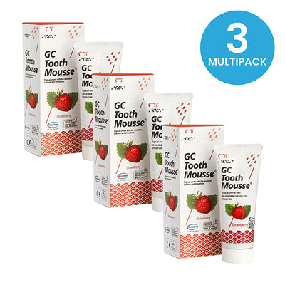 GC Tooth Mousse 40g Strawberry - Multipack of 3