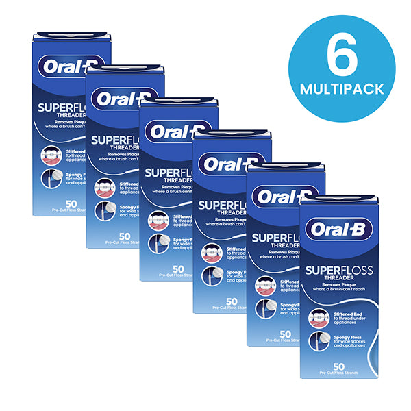 Floss Mint Seda Dental Oral B Superfloss Dental Floss Hilo Dental Oral B Encerado Precio Oral B Super Floss Seda  Dental Precortada 50