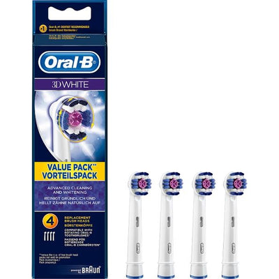 Oral-B 3D White Toothbrush Replacement Heads 4-pack
