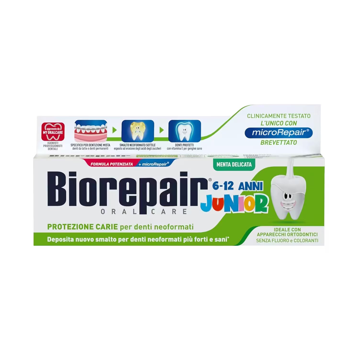 Biorepair Junior Mint Toothpaste 6-12 Years (75ml)