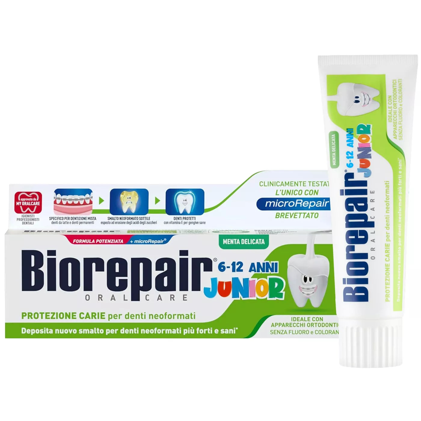 Biorepair Junior Mint Toothpaste 6-12 Years (75ml)