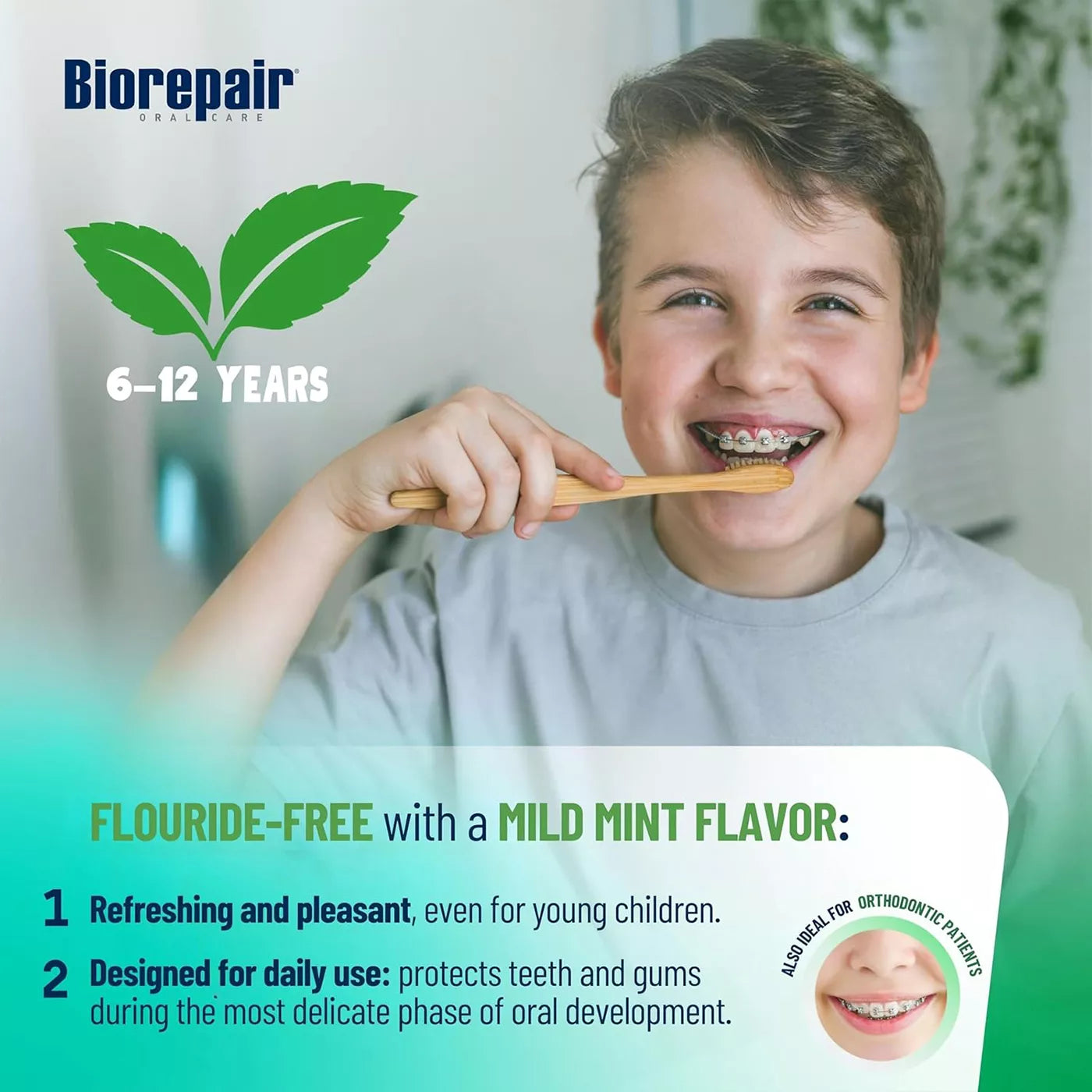 Biorepair Junior Mint Toothpaste 6-12 Years (75ml)