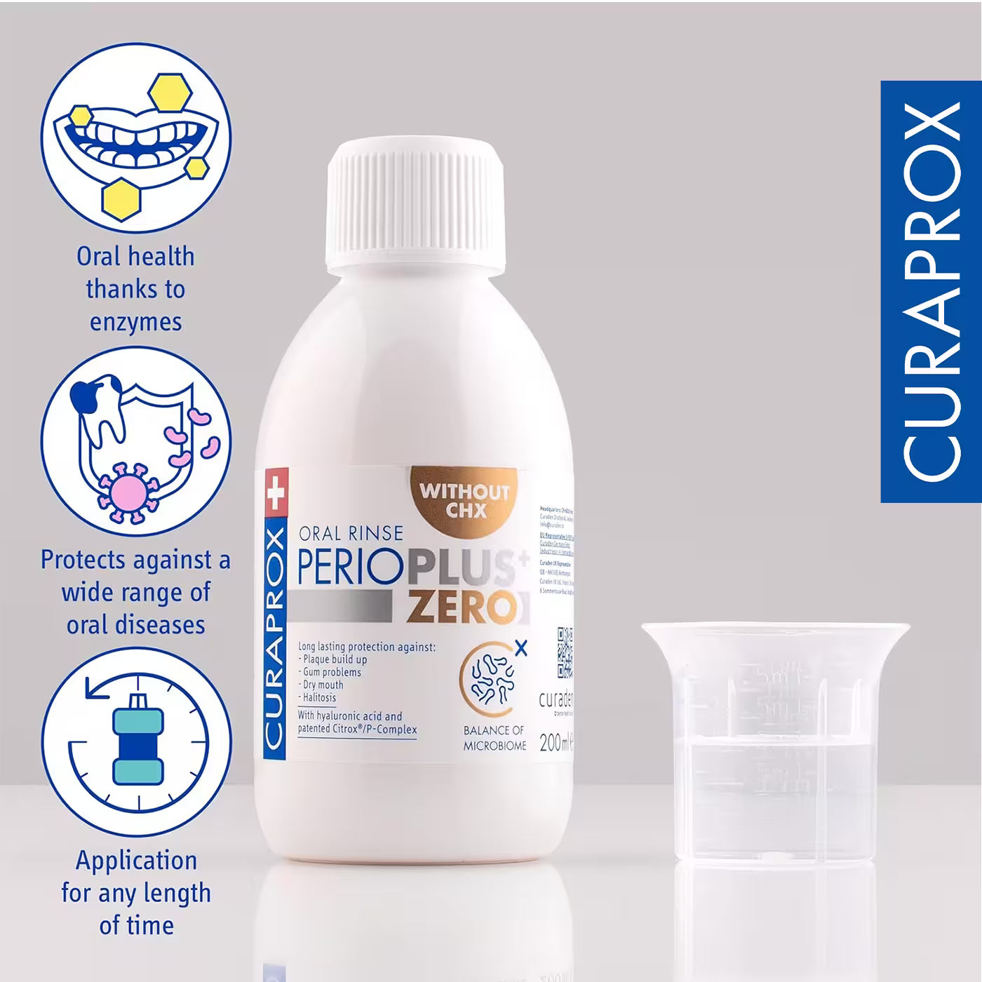 Curaprox Perio Plus Zero Mouthwash 0.00% (200ml)