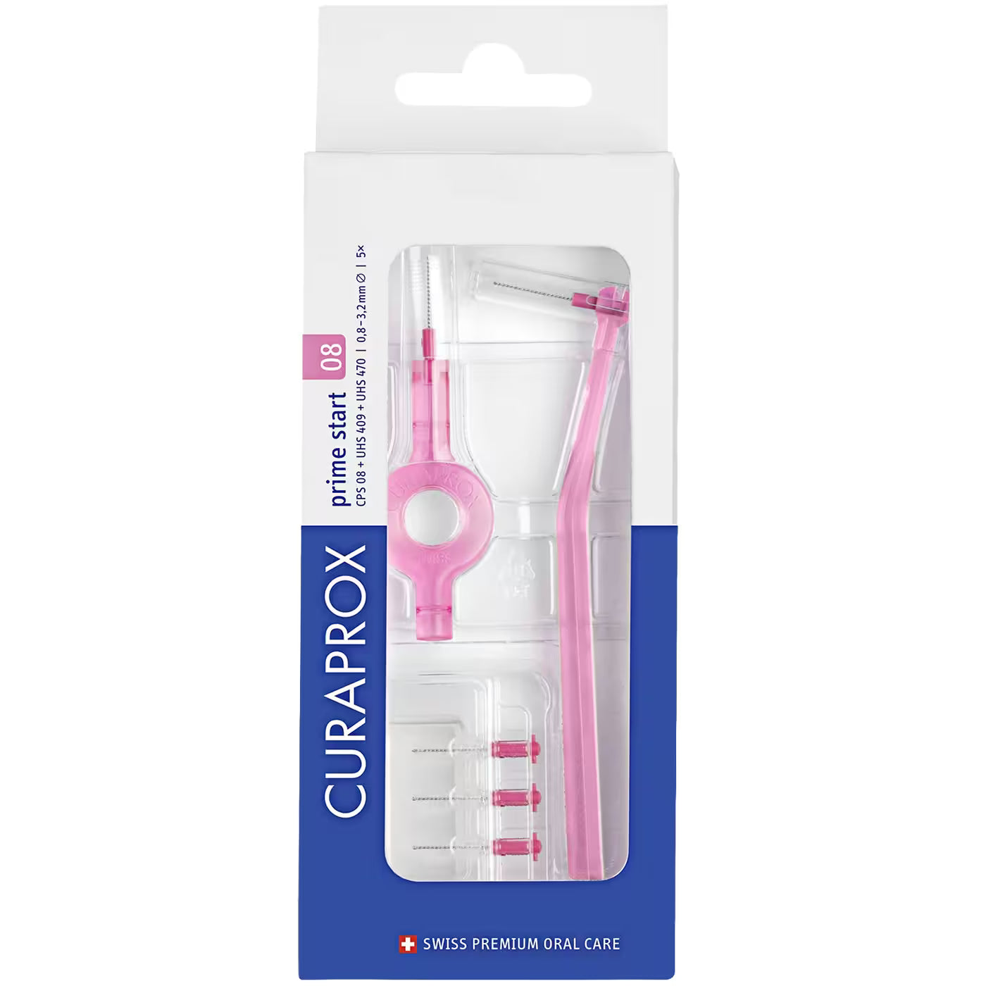 Curaprox CPS Prime Interdental Brushes Starter Kit - 2 Handles 5 Brushes