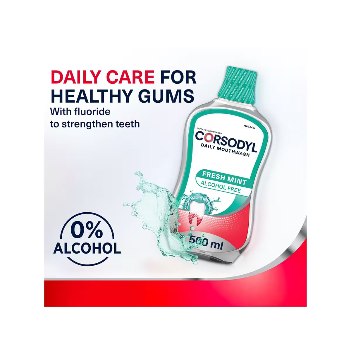 Corsodyl Mouthwash Freshmint Mouthwash (500ml)