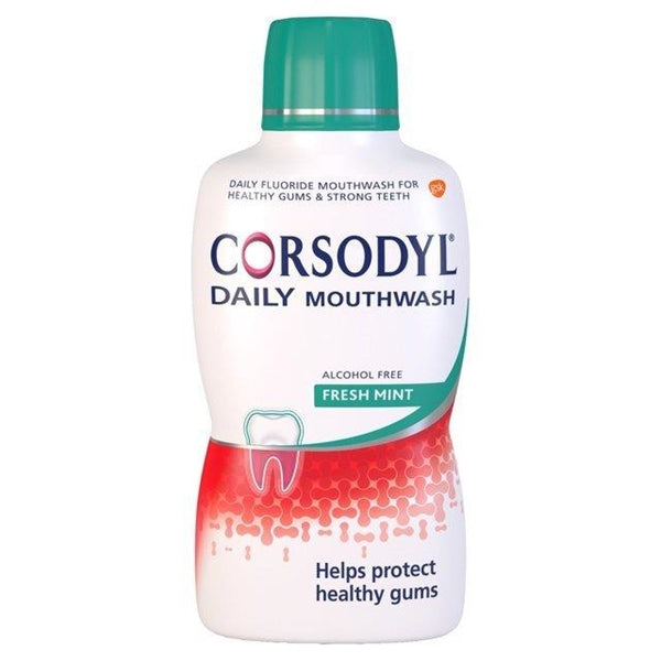 Corsodyl Antibacterial Mouthwash Alcohol Free Freshmint 500ml - image