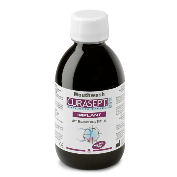 Curasept Mouthwash After Dental Implants, Alcohol-Free, Antibacterial Chlorhexidine 0.2% 200ml - image