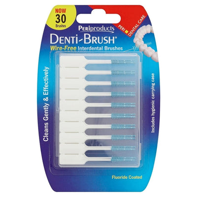 Denti Brush 30 Interdental Sticks & Travel Case - image