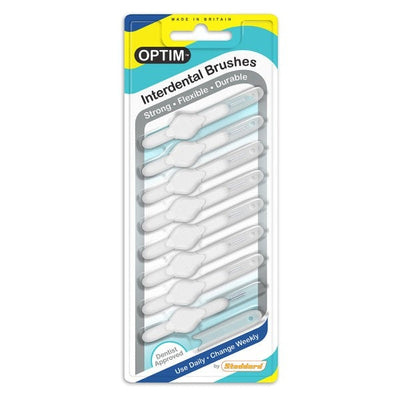 Stoddard Icon Optim Interdental Brushes 8's Sizes: 00-7 (0.35-1.3mm) White - 0.35mm image