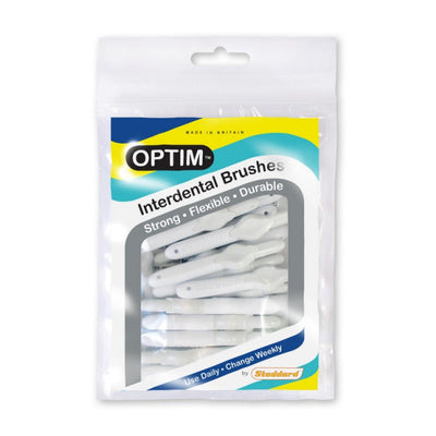 Stoddard Icon Optim Interdental Brushes Pack 25's Sizes: 00-7 (0.35-1.3mm) White - 0.35mm image