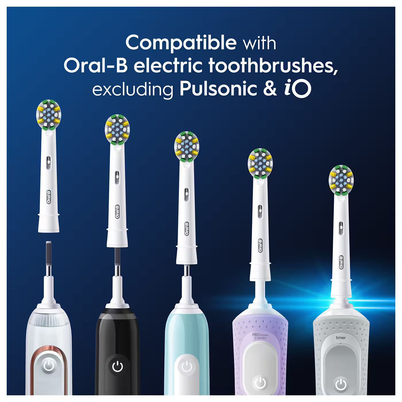 Oral-B Pro FlossAction Replacement Heads 4 Pack